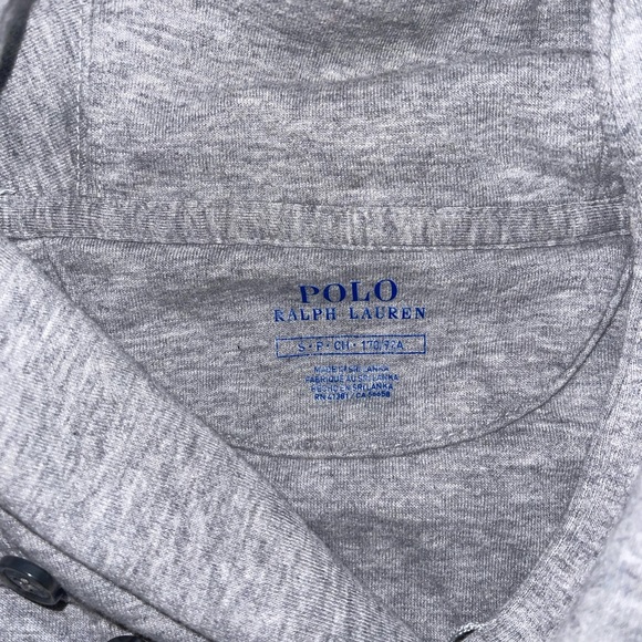 Men's long sleeve shirt, gray color, size S. - Picture 3 of 4